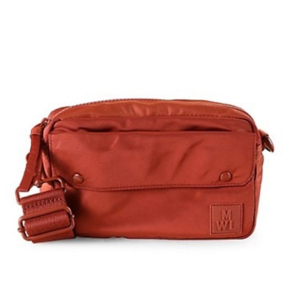 NEW Madewell Compact The Sport Camera Bag in Colorblock (in Orange Rust) - Picture 1 of 3